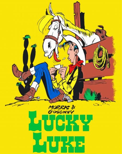 Lucky Luke Serie Poster Diamond Painting