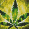 Marijuana Leaf Art Diamond Painting