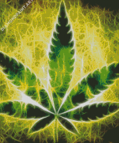 Marijuana Leaf Art Diamond Painting