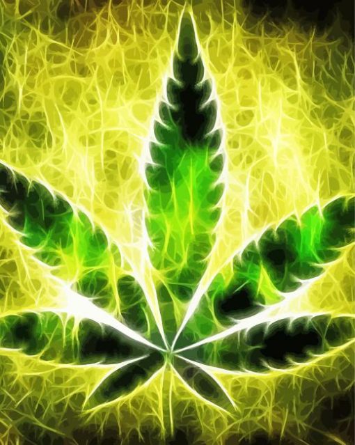 Marijuana Leaf Art Diamond Painting