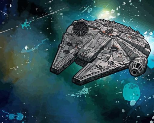 Millennium Falcon Art Diamond Painting