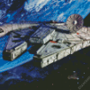 Millennium Falcon In Space Diamond Painting