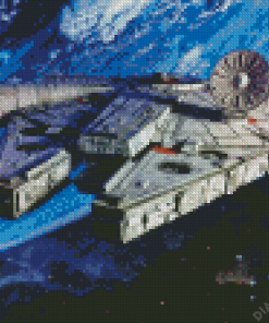 Millennium Falcon In Space Diamond Painting