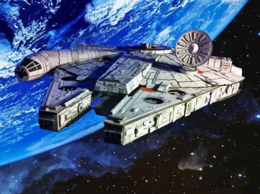 Millennium Falcon In Space Diamond Painting