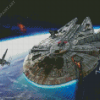 Millennium Falcon Star Wars Diamond Painting