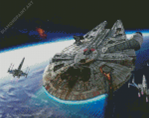 Millennium Falcon Star Wars Diamond Painting