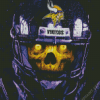 Minnesota Vikings Skull Diamond Painting