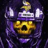 Minnesota Vikings Skull Diamond Painting