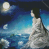 Moon Fantasy Woman Diamond Painting