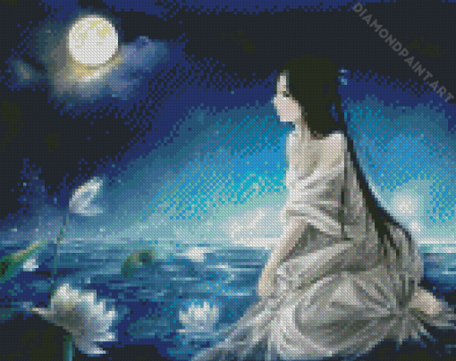 Moon Fantasy Woman Diamond Painting