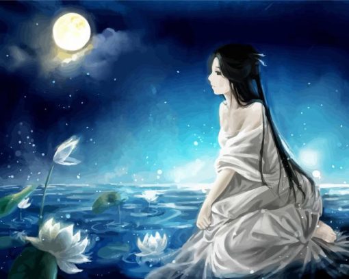 Moon Fantasy Woman Diamond Painting