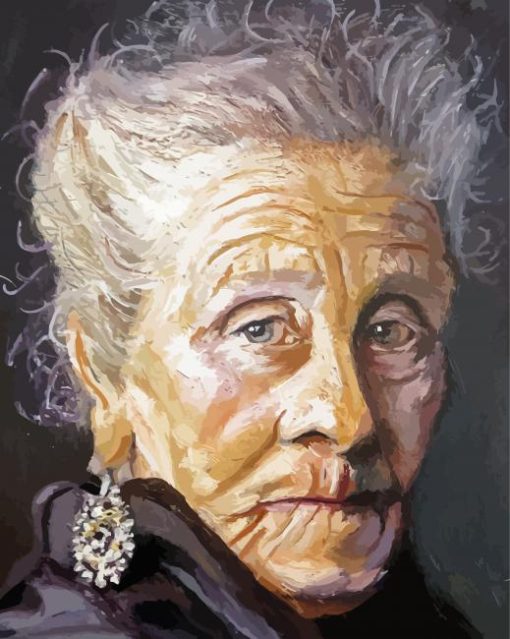 Old Lady Diamond Painting