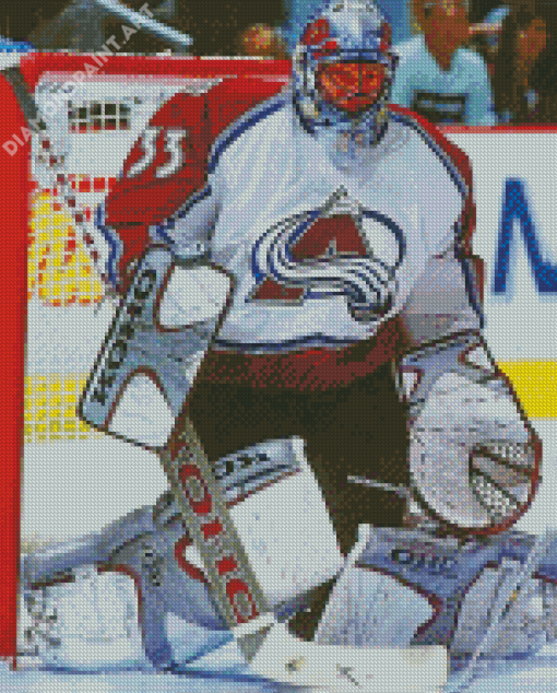 Patrick Roy Hockey Player Diamond Painting