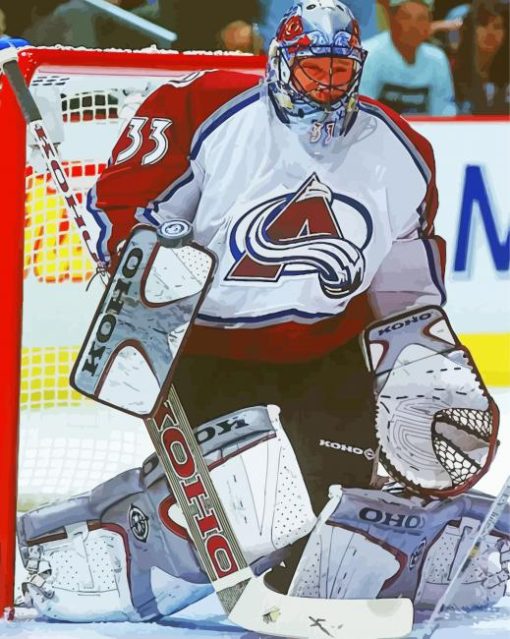 Patrick Roy Hockey Player Diamond Painting