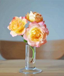 Peace Roses In Vase Diamond Painting