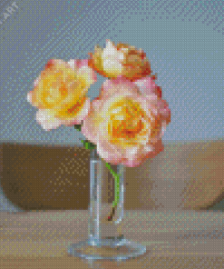 Peace Roses In Vase Diamond Painting