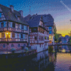 Petit France City At Sunset Diamond Painting