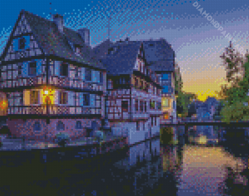 Petit France City At Sunset Diamond Painting