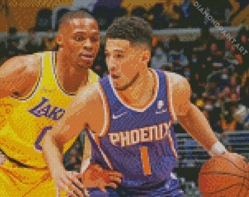 Phoenix Suns Vs Lakers Player Diamond Painting