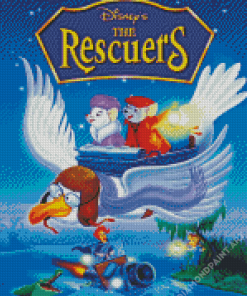 Rescuers Movie Poster Diamond Painting