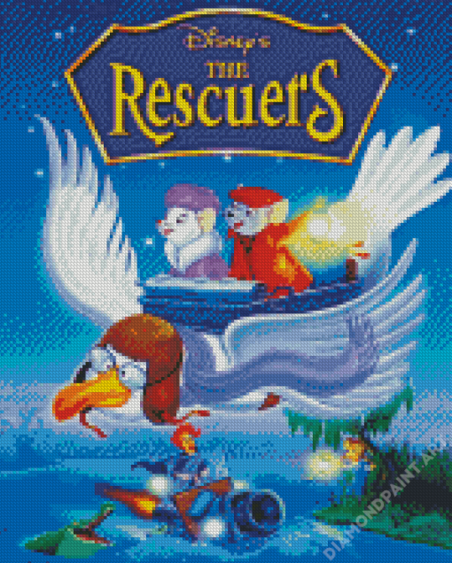 Rescuers Movie Poster Diamond Painting