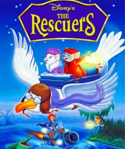 Rescuers Movie Poster Diamond Painting