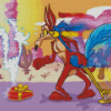 Roadrunner And Coyote Characters Diamond Painting