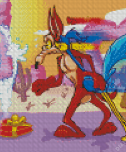 Roadrunner And Coyote Characters Diamond Painting