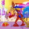 Roadrunner And Coyote Characters Diamond Painting