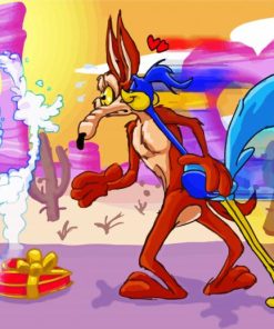 Roadrunner And Coyote Characters Diamond Painting