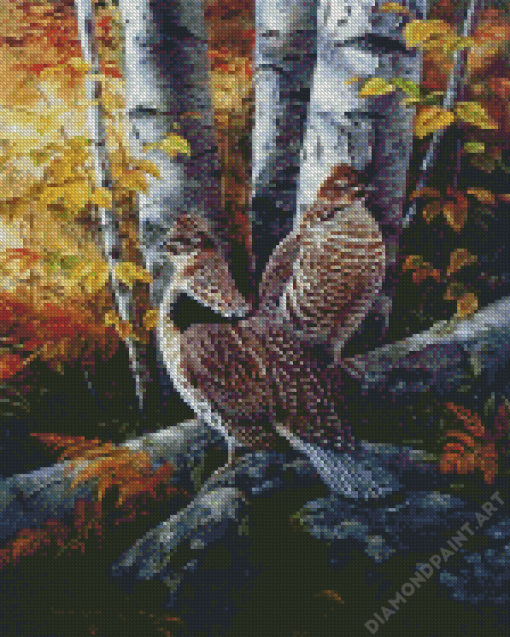 Ruffed Grouse Birds Diamond Painting