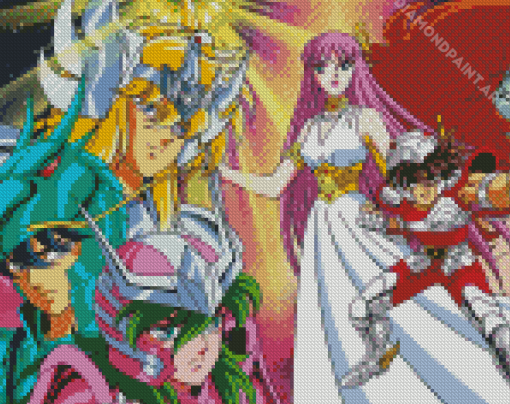 Saint Seiya Characters Diamond Painting