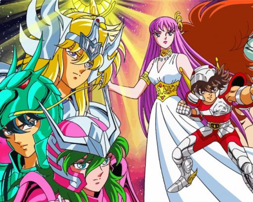 Saint Seiya Characters Diamond Painting