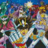 Saint Seiya Manga Anime Characters Diamond Painting