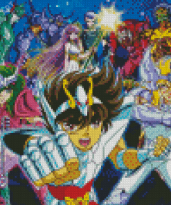 Saint Seiya Manga Anime Characters Diamond Painting