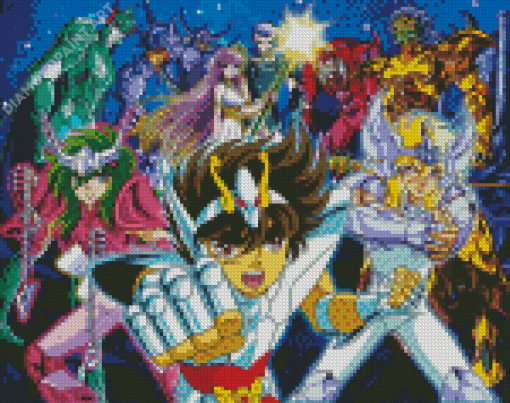 Saint Seiya Manga Anime Characters Diamond Painting