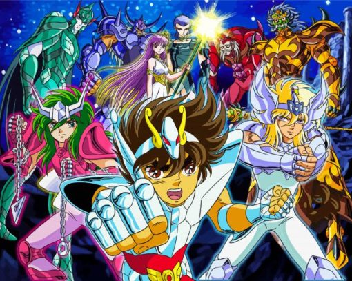 Saint Seiya Manga Anime Characters Diamond Painting