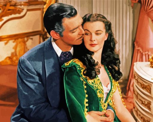 Scarlett O'Hara And Rhett Butler Gone With The Wind Diamond Painting