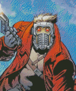 Star Lord Comic Book Character Diamond Painting