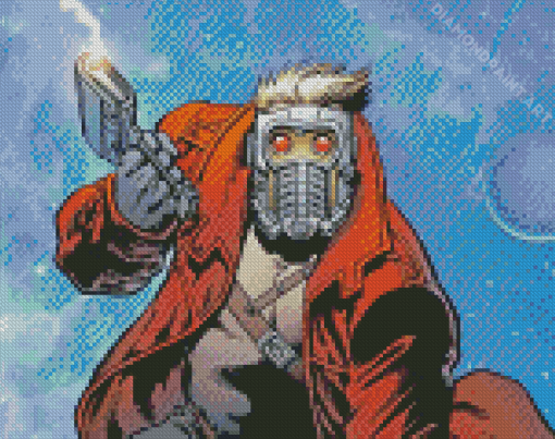 Star Lord Comic Book Character Diamond Painting