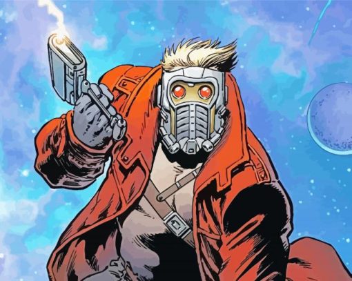 Star Lord Comic Book Character Diamond Painting