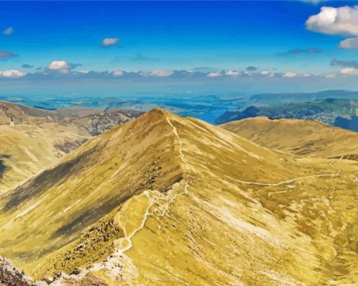 Striding Edge Landscape Diamond Painting