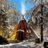 Teepee In Forest Diamond Painting