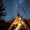 Teepee With Stary Sky Diamond Painting