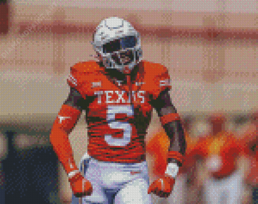 Texas Longhorns Football Player Diamond Painting