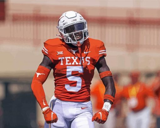 Texas Longhorns Football Player Diamond Painting