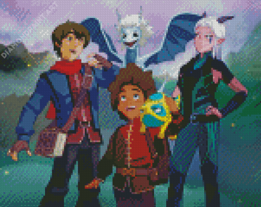 The Dragon Prince Characters Diamond Painting