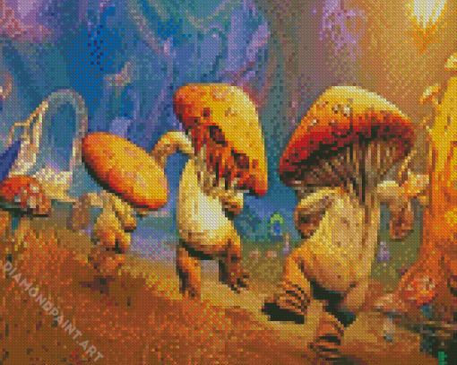 Tiny Tinas Wonderlands Mushrooms Diamond Painting