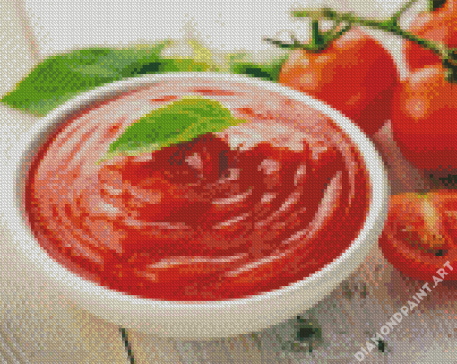 Tomatoes Ketchup Diamond Painting