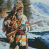 Trapper Mountain Man Diamond Painting